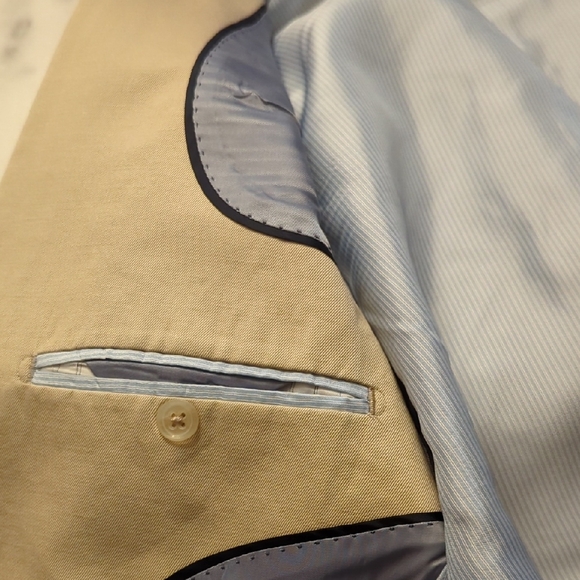 Banana Republic Tailored Slim Fit Tan Suit 32/30 Pants 40R Jacket - Picture 9 of 13